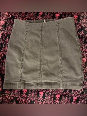 Free People Charcoal Panel Mini Skirt